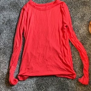 Pink/orange long sleeve juniors shirt